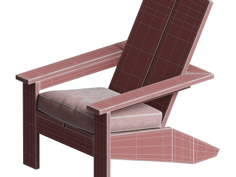 Coastal Living Montclair Outdoor Adirondack Chair Modelo 3D