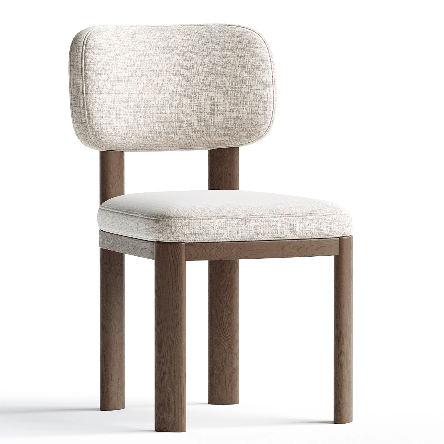 Anton Dining Chair WestElm 3D Model .c4d .max .obj .3ds .fbx .stl .blend