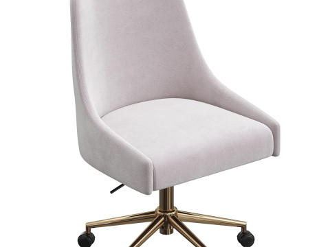 Karina Swivel and Adjustable Velvet Office Chair Modelo 3D