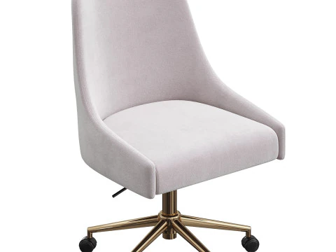 Karina Swivel and Adjustable Velvet Office Chair 3D Model
