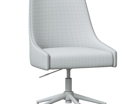 Karina Swivel and Adjustable Velvet Office Chair Modelo 3D