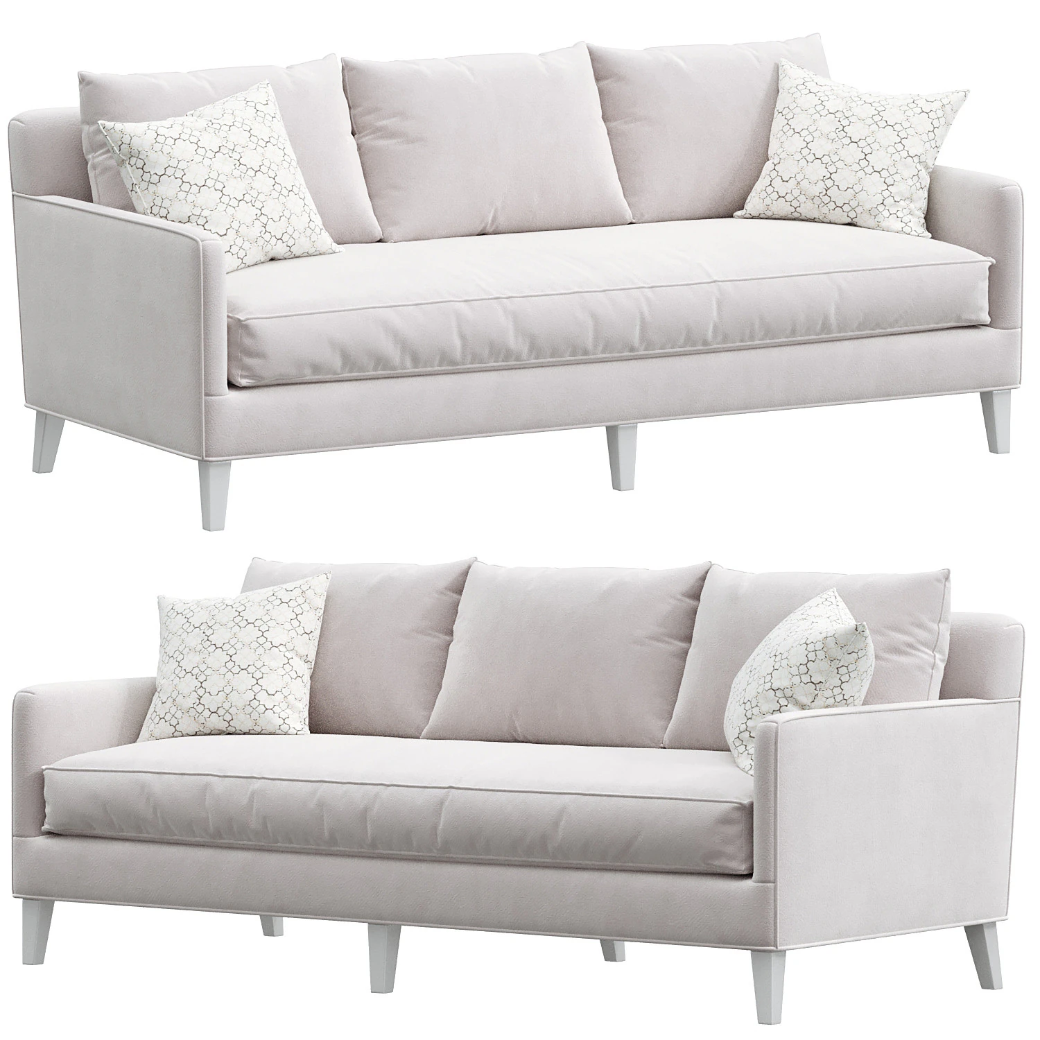 AVONDALE BY LEXINGTON BROOKLINE SOFA 3D Model .c4d .max .obj .3ds .fbx .stl .blend 
