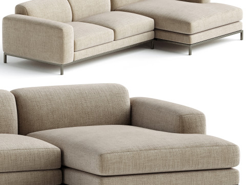Benedict 2Piece Sectional Corner Sofa Modello 3D
