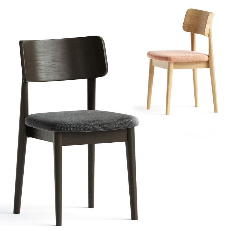 Lalia Dining Chair WestElm 3D Model .c4d .max .obj .3ds .fbx .stl .blend 