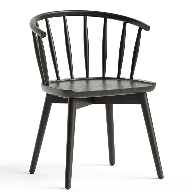 Windsor Dining Arm Chair WestElm 3D Model .c4d .max .obj .3ds .fbx .stl .blend 