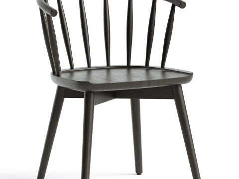 Sill&oacute;n de comedor Windsor WestElm Modelo 3D