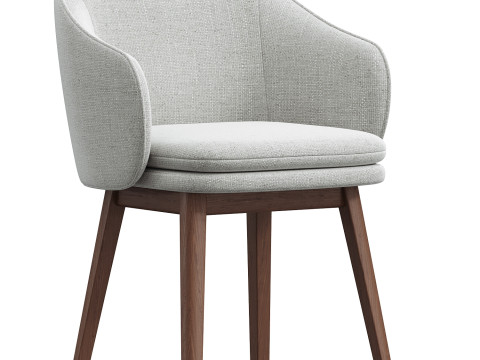 Wayne Dining Arm Chair WestElm 3D Modell