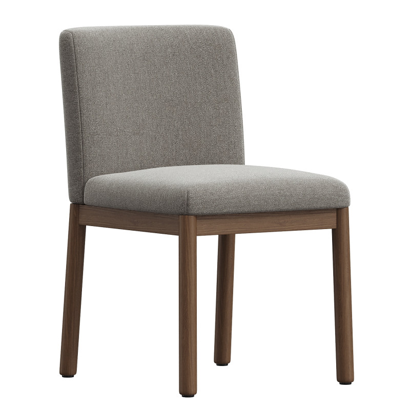 Hargrove Side Dining Chair WestElm 3D Model .c4d .max .obj .3ds .fbx .stl .blend 