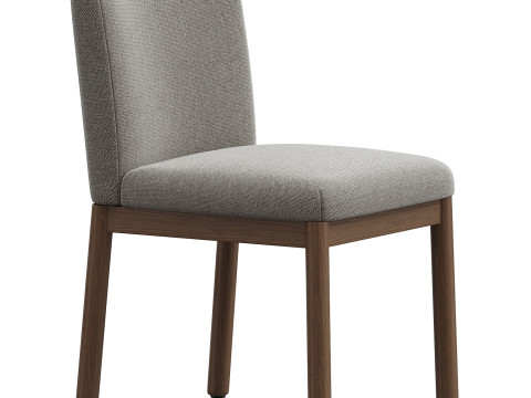Hargrove Side Dining Chair WestElm 3D Model