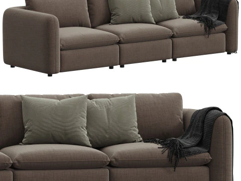 Ingel 3 Piece Sectional Sofa 3D Model