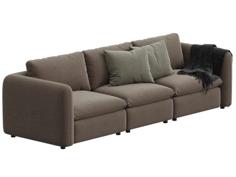 Ingel 3 Piece Sectional Sofa 3D Model