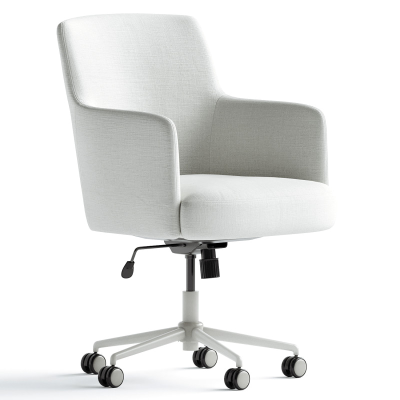 Tommy Hilfiger Belmont Home Office Chair Ivory Fabric Modello 3D .c4d .max .obj .3ds .fbx .stl .blend