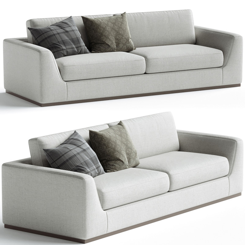 Colt Sofa Aldred Silver Model 3D .c4d .max .obj .3ds .fbx .stl .blend