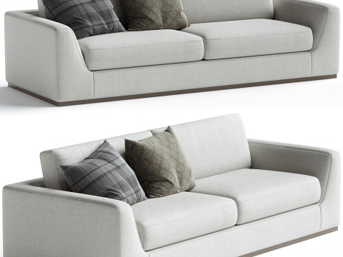 Colt Sofa Aldred Silver 3D 모델