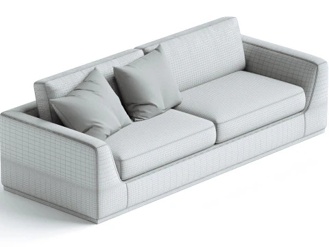 Colt Sofa Aldred Silver 3D Model