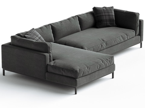 Grammercy 2 Piece Sectional Bennett Moon 3D Model