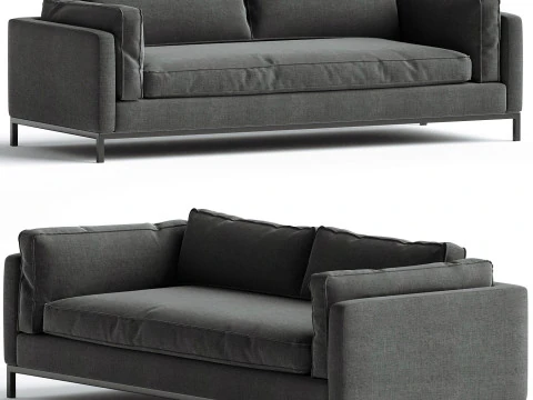 Canap&eacute; Grammercy Bennett Charbon Modèle 3D