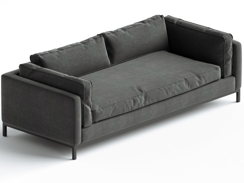 Grammercy Sofa Bennett Charcoal 3D 모델