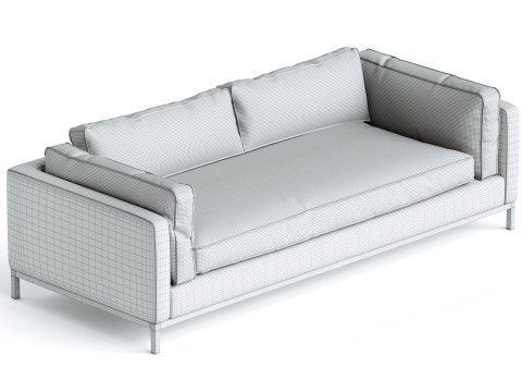 Grammercy Sofa Bennett Charcoal 3D 모델