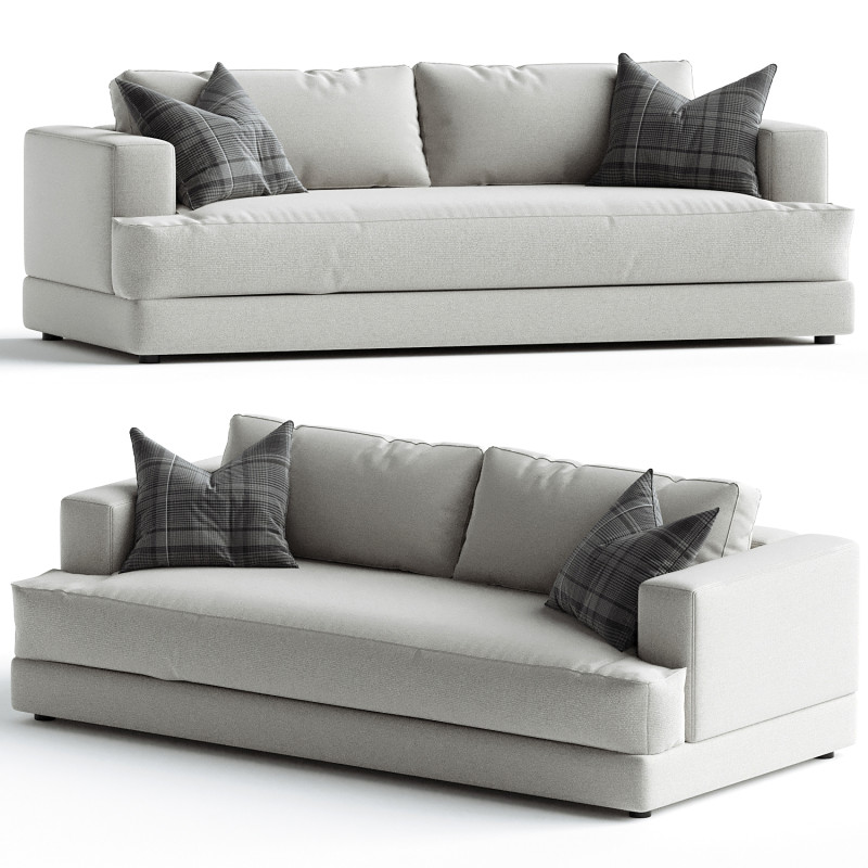 Hutton Sofa Omari Natural 3D Modell .c4d .max .obj .3ds .fbx .stl .blend