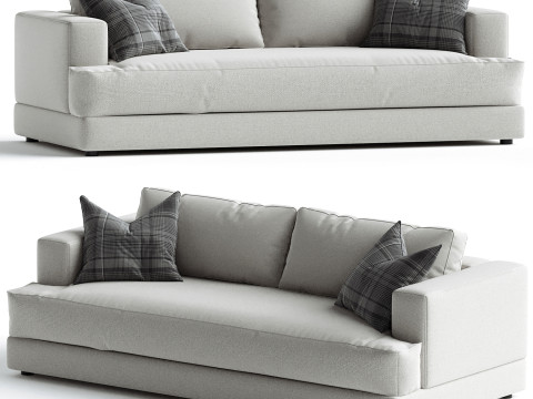 Hutton Sofa Omari Natural 3D 모델