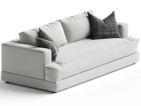 Hutton Sofa Omari Natural 3D Model