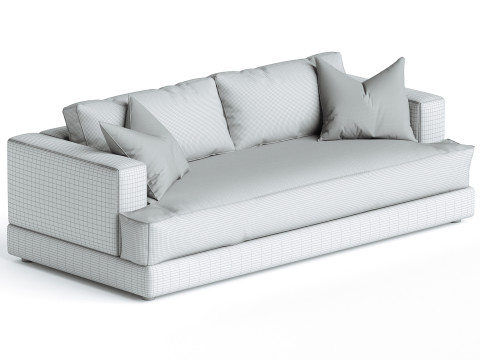 Hutton Sofa Omari Natural 3D Modell