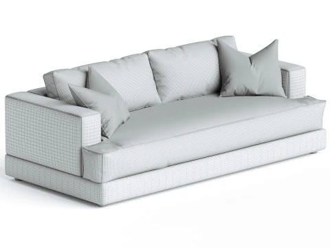 Hutton Sofa Omari Natural 3D Model