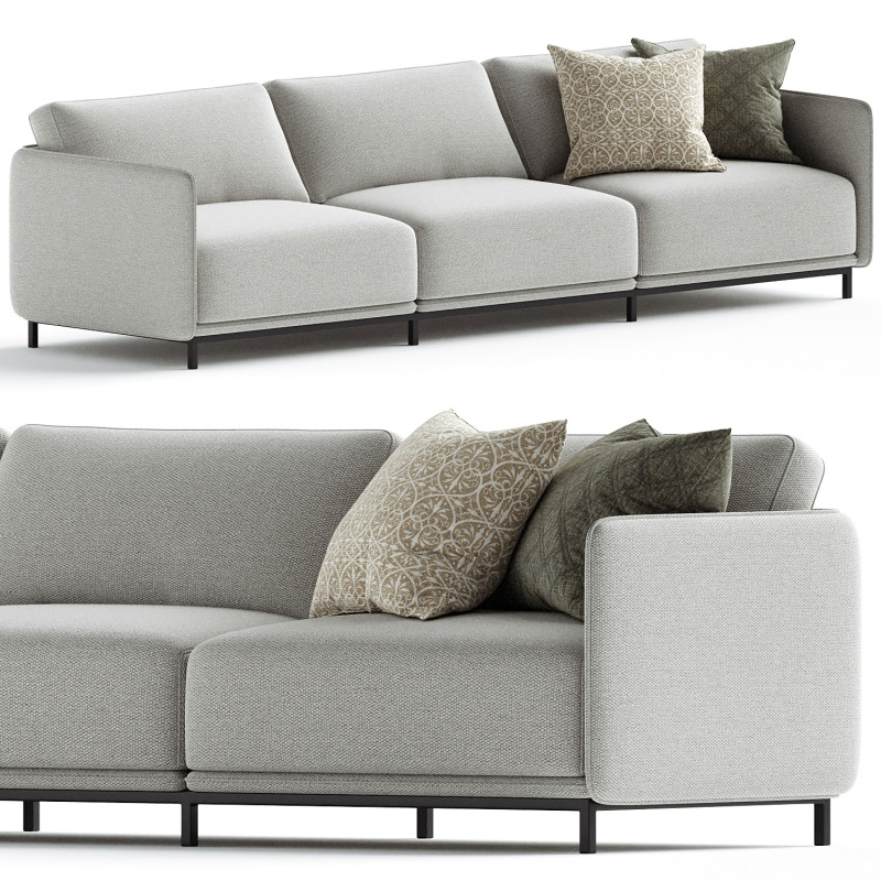 Praddy ELYSIAN TR054 Sofa 3D Model .c4d .max .obj .3ds .fbx .stl .blend