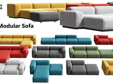 Soft Modular Sofa 3D 모델