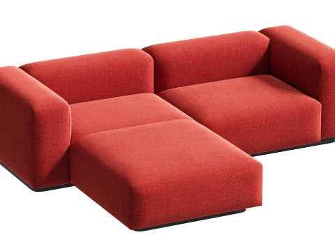 Soft Modular Sofa 3D Model