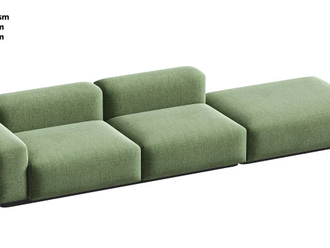 Soft Modular Sofa 3D Model