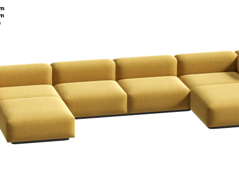 Soft Modular Sofa 3D Model