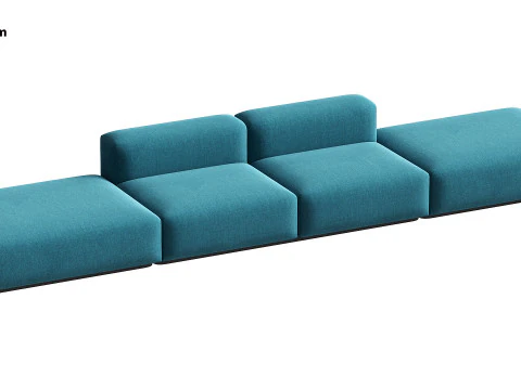 Soft Modular Sofa 3D Model