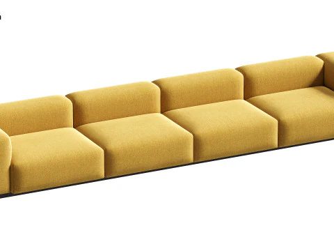 Soft Modular Sofa 3D Model