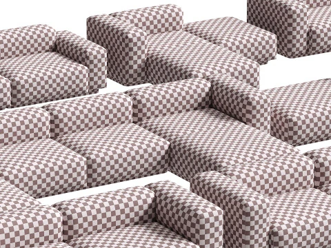 Soft Modular Sofa 3D Model