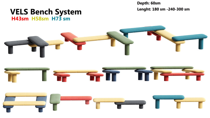 LEVELS Bench System Modelo 3D .c4d .max .obj .3ds .fbx .stl .blend