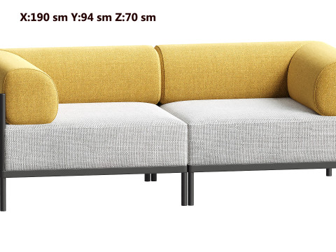 Noah Sofa collection 3D 模型