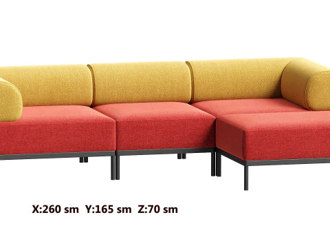 Noah Sofa collection 3D Model