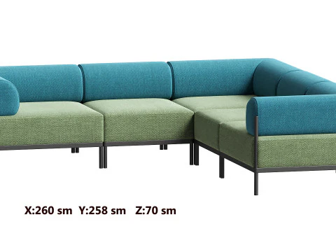 Noah Sofa collection 3D Model