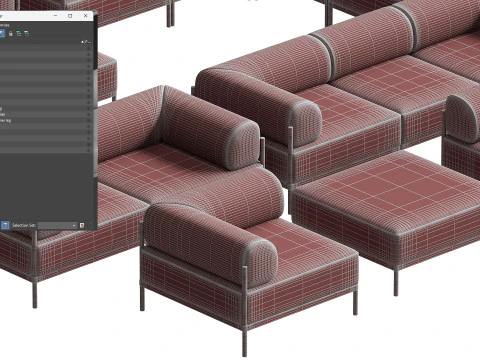 Noah Sofa collection 3D Model
