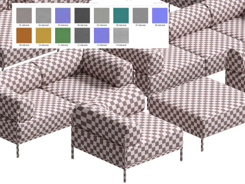 Noah Sofa collection 3D Model