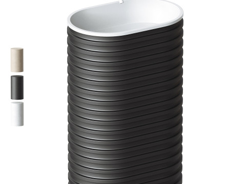 Maddox Freestanding Stone Basin 580mm 3D Modell