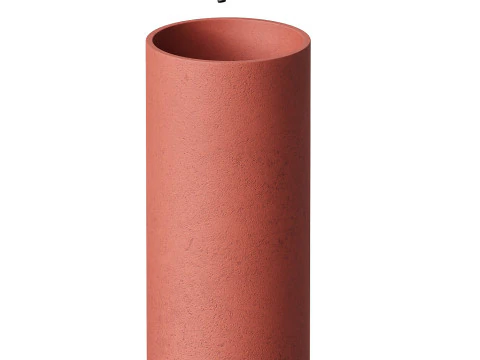 Penzance Concrete Freestanding Basin 400mm 3D Model