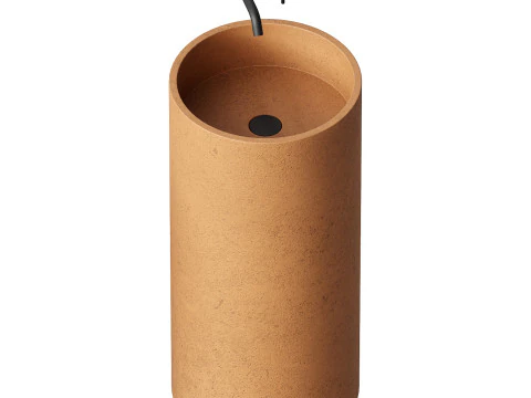 Penzance Concrete Freestanding Basin 400mm 3D Model