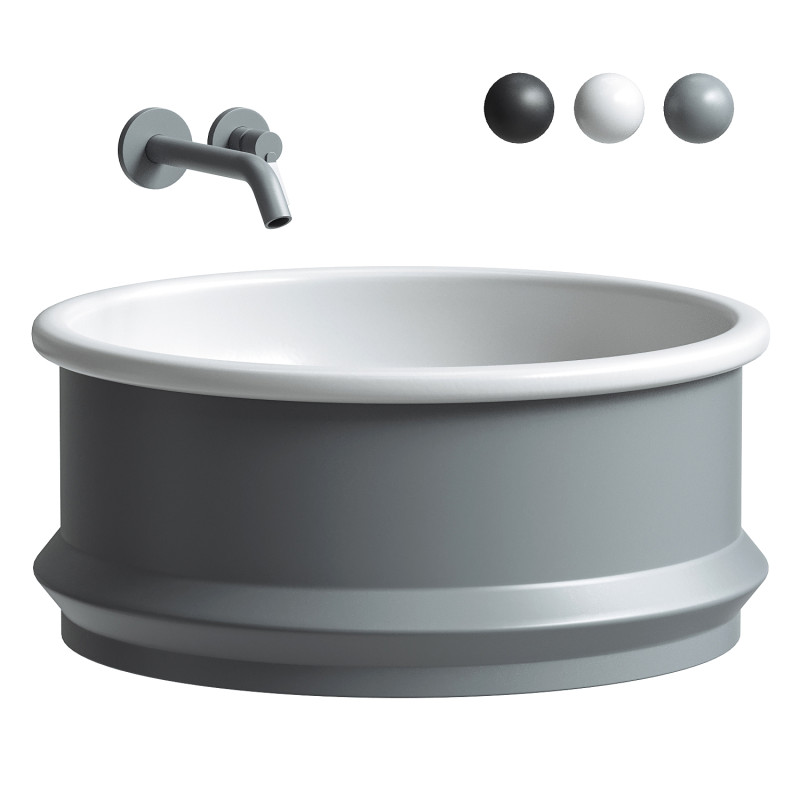 Vieques Over countertop washbasin Patricia Urquiola 3D Modell .c4d .max .obj .3ds .fbx .stl .blend