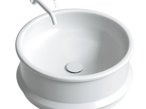 Vieques Over countertop washbasin Patricia Urquiola 3D Model