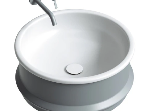 Vieques Over countertop washbasin Patricia Urquiola 3D Model