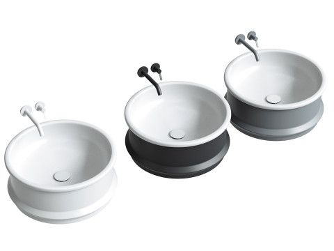 Vieques Over countertop washbasin Patricia Urquiola 3D Modell