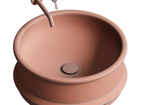 Vieques Over countertop washbasin Patricia Urquiola 3D Model